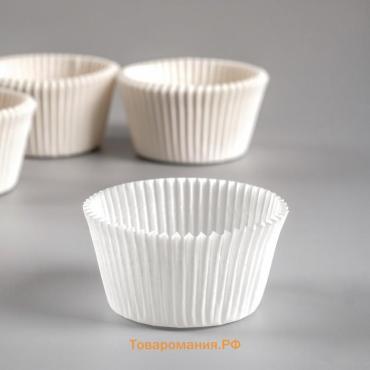 Форма для выпечки белая, 5×3.5 см