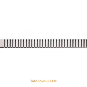 Решетка для водоотводящего желоба Alcaplast LINE-300L, нержавеющая сталь глянец