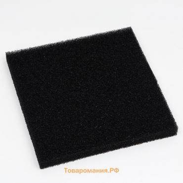 Губка прямоугольная, крупнопористая 10 PPI, лист 50 х 50 х 5 см, черный