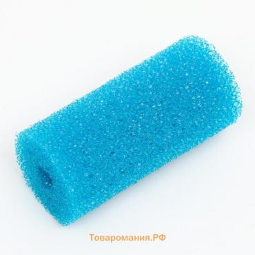 Губка круглая № 1, крупнопористая, 5 х 5 х 10 см, синяя