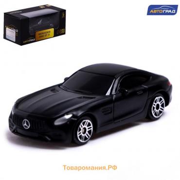 Машина металлическая MERCEDES-AMG GT S, 1:64, цвет чёрный матовый