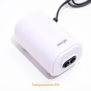Компрессор для аквариума JINGYE YE-921, бесшумный, с регулировкой мощности, 2x3,4 л/мин, 3Вт