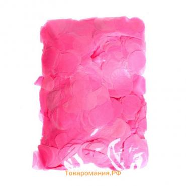 Наполнитель для шара, конфетти розовое, 100 г, 2,5 см