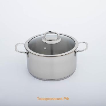 Кастрюля KUKMARA SAFIA, 4 л, d=22 cм, капсульное дно, индукция, нержавеющая сталь