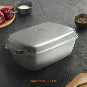 Гусятница алюминиевая, 5,5 л, h=12 см