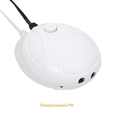 Компрессор для аквариума Sea Star HX-602, бесшумный, с регулировкой мощности,2 х 2 л/мин,4Вт 993358